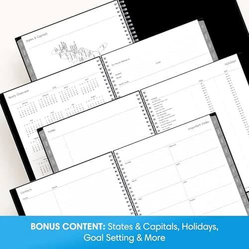 Blue Sky Enterprise Academic Planner 2026-2027 21.6 x 27.9 cm (8.5"x11") | Professional Planning with Laminated Tabs thumbnail 5