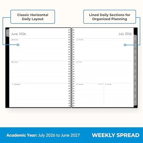 Blue Sky Enterprise Academic Planner 2026-2027 21.6 x 27.9 cm (8.5"x11") | Professional Planning with Laminated Tabs thumbnail 3
