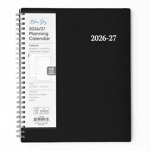 Blue Sky 2026-2027 Weekly & Monthly Academic Planner, 7"x9" (17.8cm x 22.9cm) | Professional Planning for Students & Office Use thumbnail 1