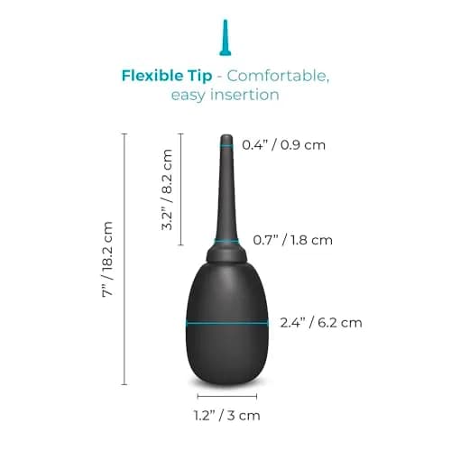 b-Vibe Classic Enema Anal Douche 150ml (5 fl oz) | Soft Cleansing Bulb for Intimate Hygiene thumbnail 3