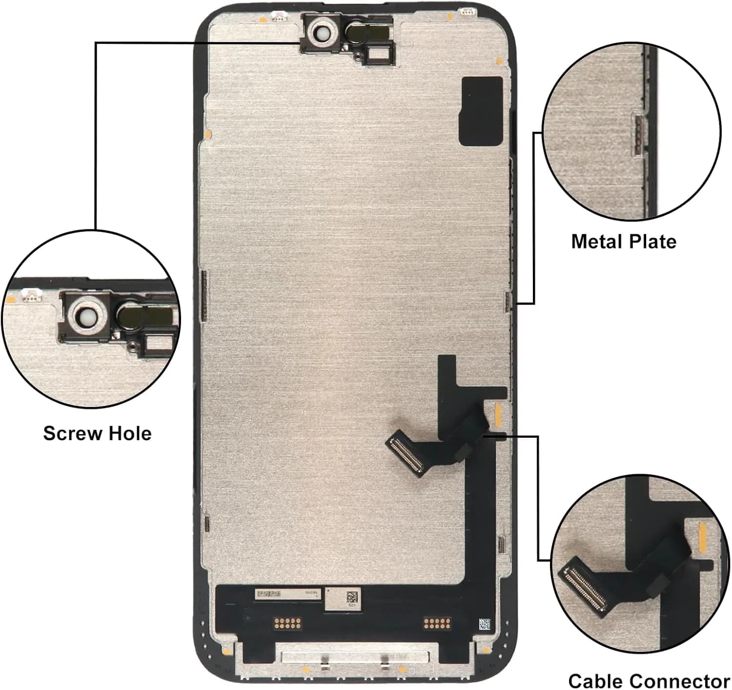 LL TRADER iPhone 15 Plus 6.7" FHD LCD Display Screen Replacement with Repair Kit - view 5