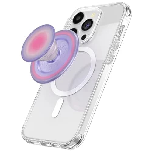 PopSockets Phone Grip for MagSafe | Magnetic Stand & Grip, Lavender, Compatible with iPhone 12+ thumbnail 1