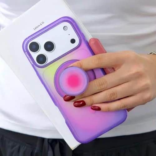 PopSockets Phone Grip for MagSafe | Magnetic Stand & Grip, Lavender, Compatible with iPhone 12+ thumbnail 6