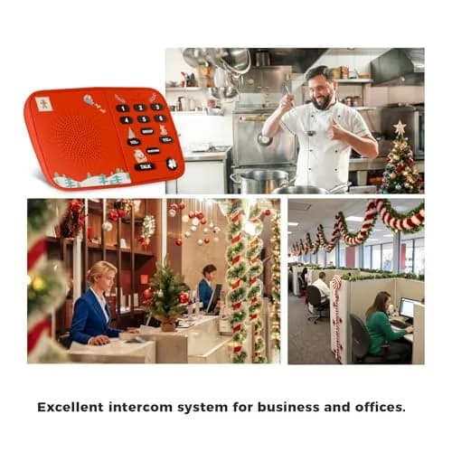 HOSMART UltraSpeak Wireless Intercom System with 4 Stations | Clear Sound & 1300 Ft Range for Home & Business thumbnail 5