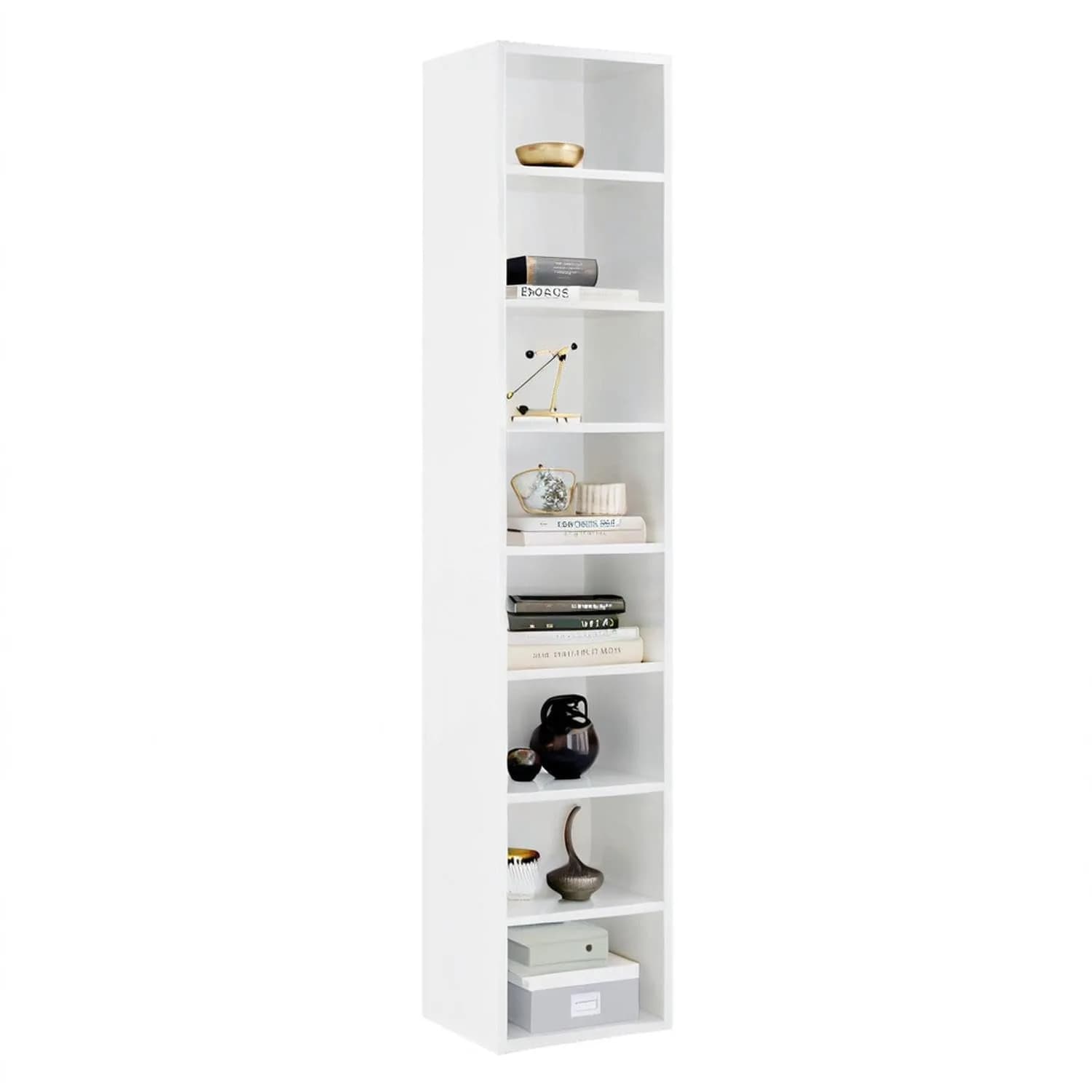 MXV 71.5" Tall Narrow Bookshelf 8-Tier Cube Display Rack for Home Office