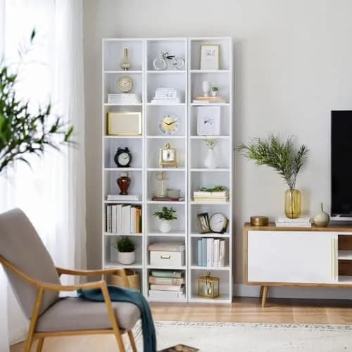 MXV 71.5" Tall Narrow Bookshelf 8-Tier Cube Display Rack for Home Office thumbnail 4