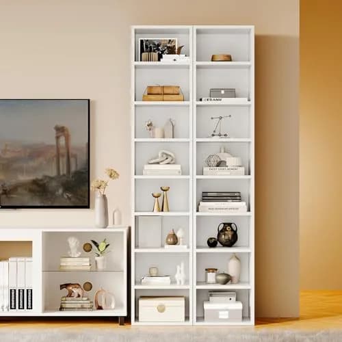 MXV 71.5" Tall Narrow Bookshelf 8-Tier Cube Display Rack for Home Office thumbnail 6