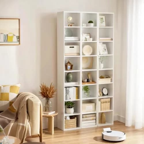 MXV 71.5" Tall Narrow Bookshelf 8-Tier Cube Display Rack for Home Office thumbnail 3