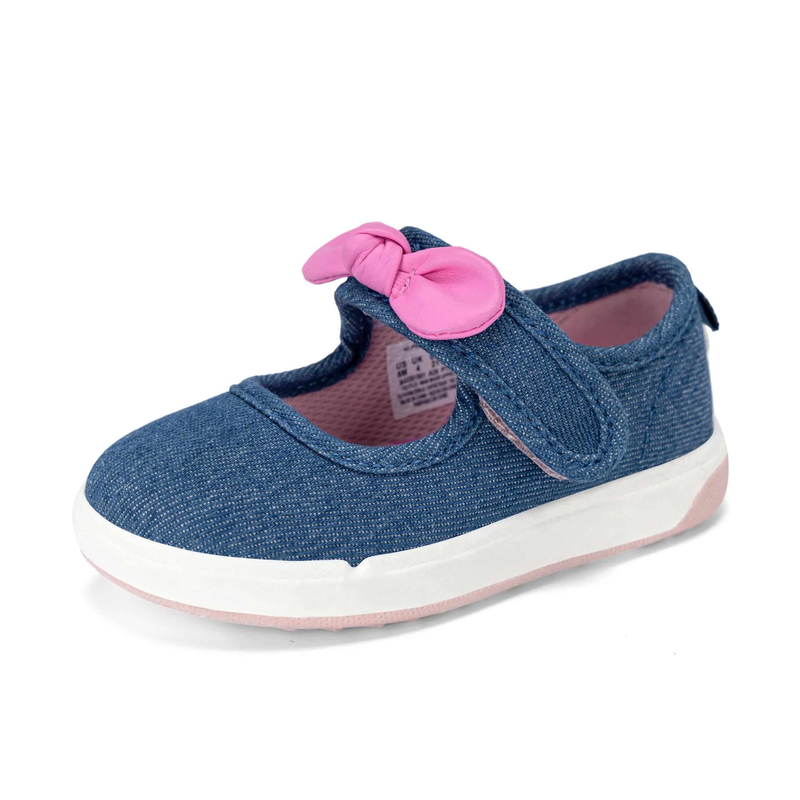 Ms Rachel x SR-HI Friends MJ-DENIM-WIDTH-M-070 Toddler Socks Denim | APMA Certified, Memory Foam Fit — Denim