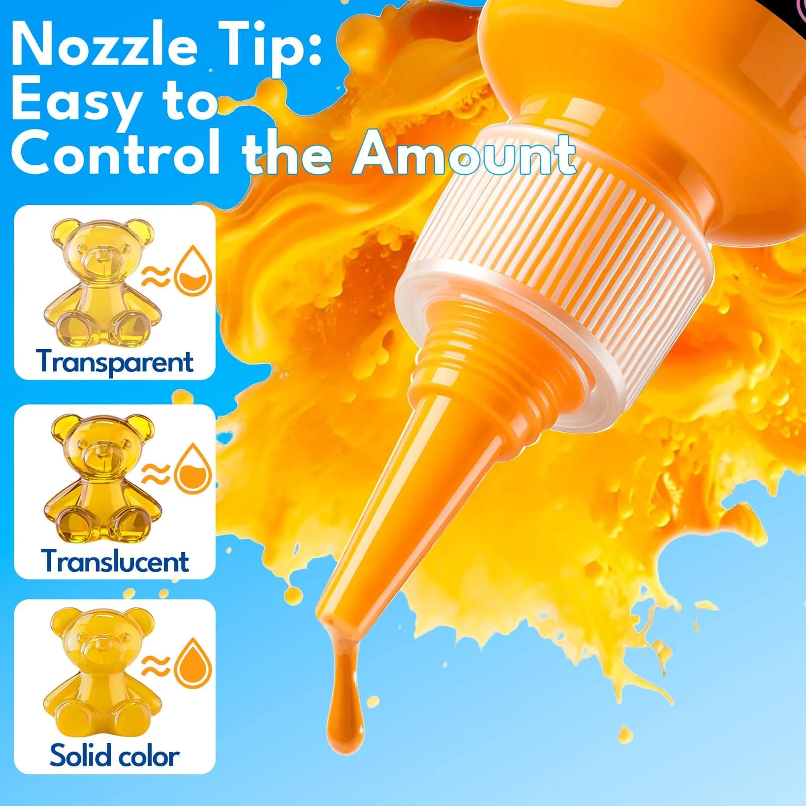 LET'S RESIN 8-Color Resin Pigment Paste Set 3.92ml (Pack of 8) | Concentrated Epoxy Dye for Translucent to Opaque Effects - view 3