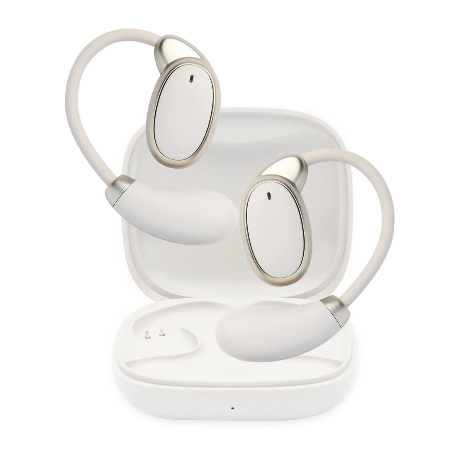 BeskooHome Two Way Language Translator Earbuds White | 150 Languages Real-time Translation for Travel, Business, Learning - main product image