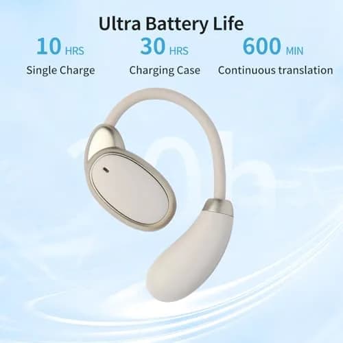 BeskooHome Two Way Language Translator Earbuds White | 150 Languages Real-time Translation for Travel, Business, Learning thumbnail 5