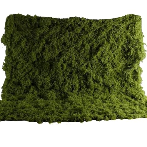BYHER Artificial Moss Mat 100x100cm (39"x39") | Realistic Green Nylon Crafting Sheet for Decor thumbnail 1