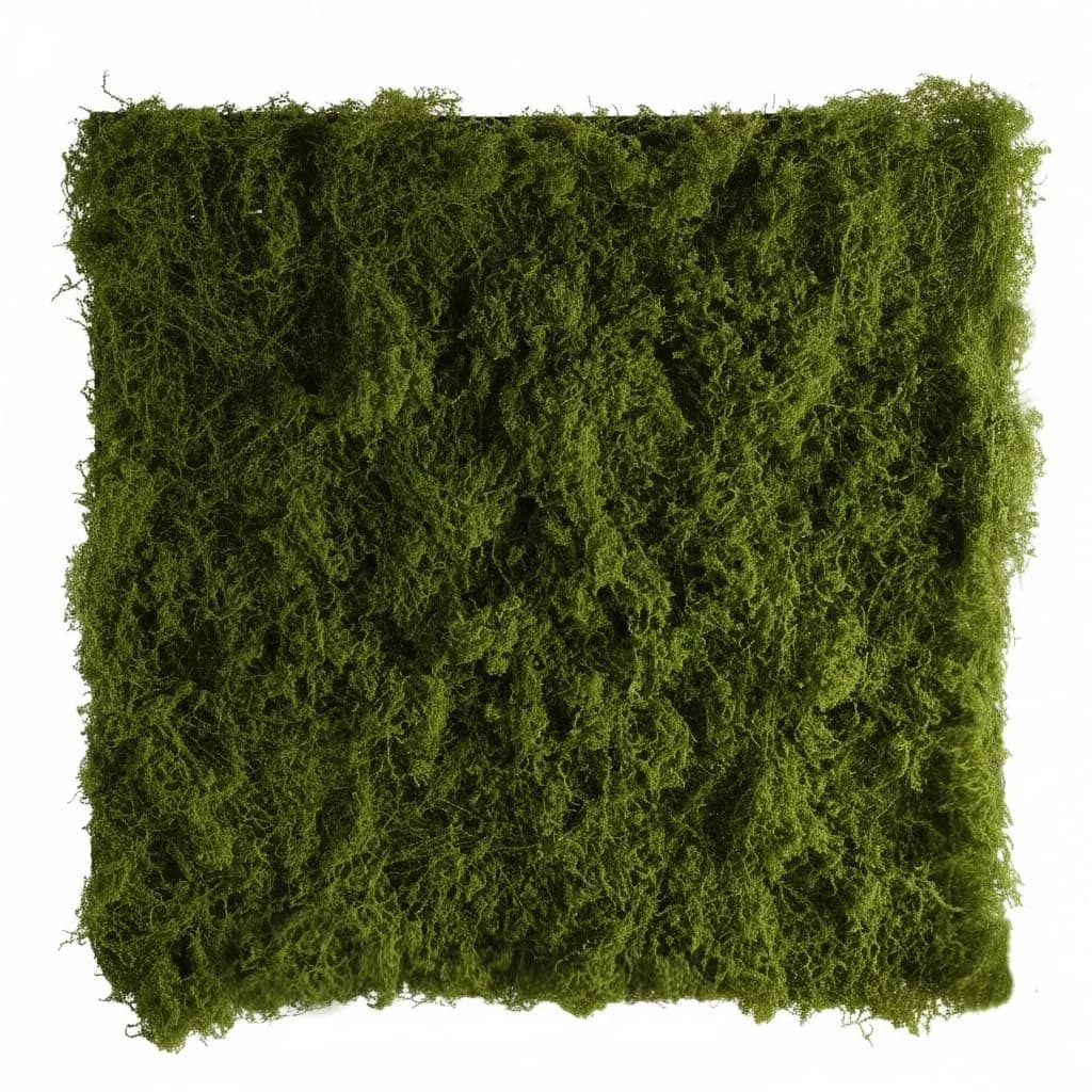 BYHER Artificial Moss Mat 50x50cm (19.7"x19.7") | Realistic Green Crafting Base for Fairy Gardens & Events