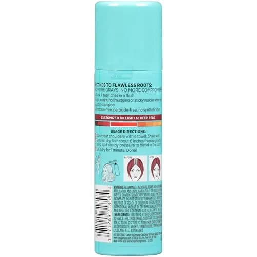 L'Oreal Paris Magic Root Cover Up Gray Hair Spray Red 4 oz (2 x 2 oz) | Ammonia-Free Temporary Root Concealer thumbnail 9