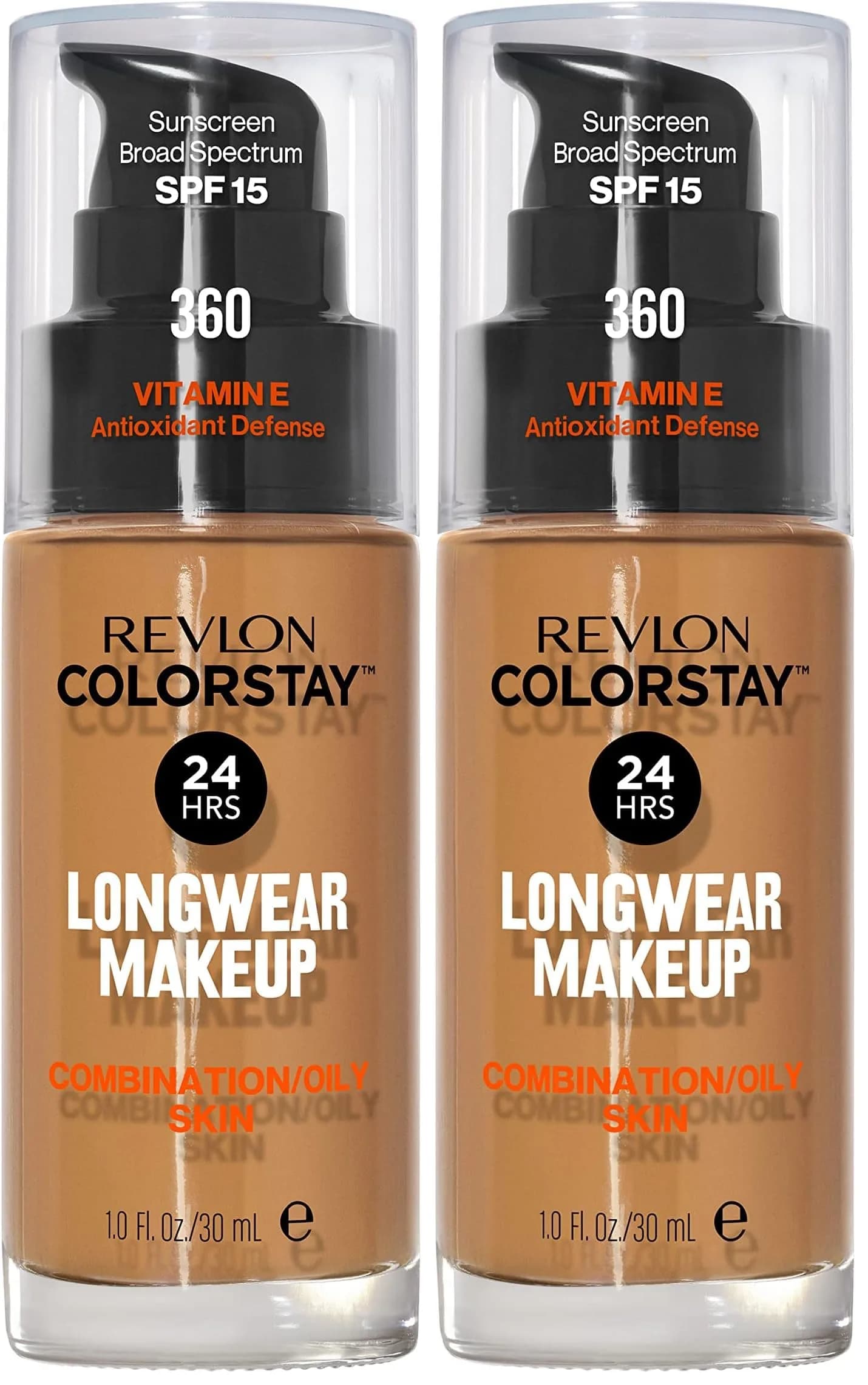 Revlon Colorstay Makeup for Combination/Oily Skin SPF 15, Natural Tan, 30ml (1 Fl Oz) | Life-Tested 24-Hour Wear