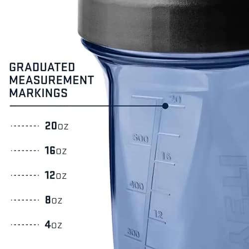 YETI Yonder Helimix Vortex Blender Shaker Bottle 600ml (20oz) | Patented Vortex Mixing | USA Made | Portable Pre Workout Protein Drink Cup | Dishwasher Safe, Navy thumbnail 4