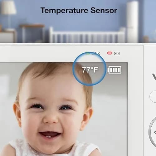 VTech Advanced Max Baby Monitor with 7" IPS Screen & 5000mAh Battery | No WiFi, 360° Pan Tilt Zoom, 2-Way Talk thumbnail 9