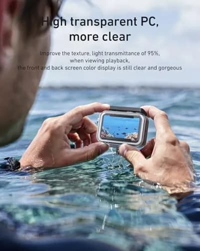 TELESIN Waterproof Case for DJI Osmo Action 6 Camera | 60m (196ft) Deep Diving Housing thumbnail 7
