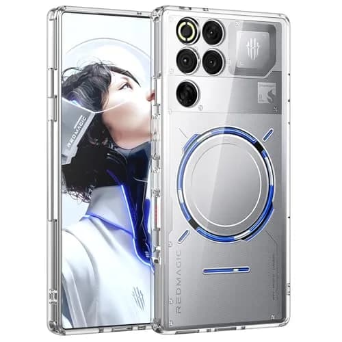 Cresee Crystal Clear Case for Red Magic 11 Pro/11S Pro | Shockproof TPU Bumper, Hybrid Hard PC Back, Raised Edges thumbnail 1