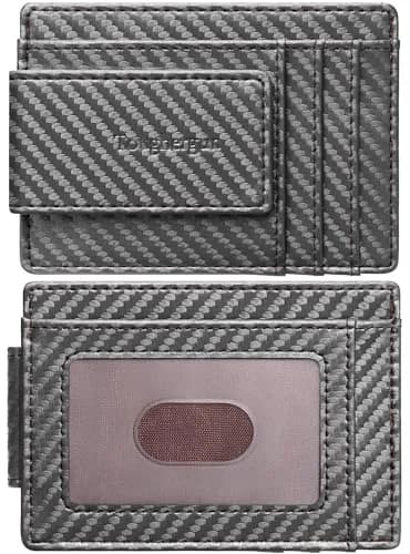 Toughergun Slim Wallet RFID Blocking Money Clip 8.5 cm (3.35 in) | Magnetic Thin Front Pocket Credit Card Holder thumbnail 1