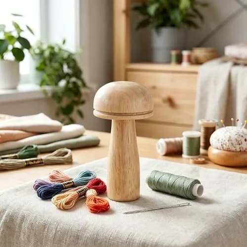 Yiranok Mini Darning Loom Kit with 14 Hooks & 50 Colors | All-in-One Weaving Repair Tool thumbnail 7