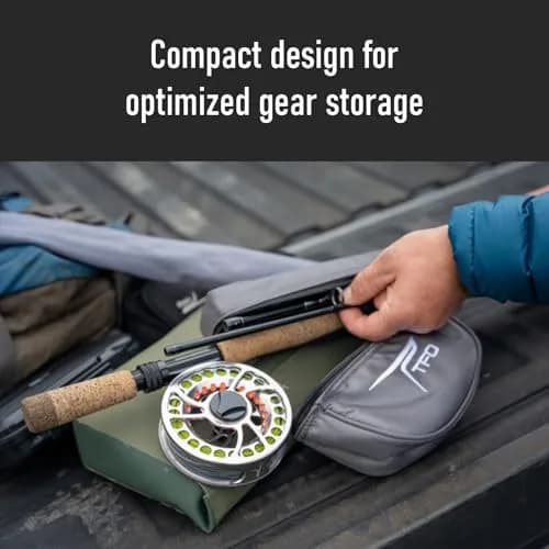 Temple Fork Outfitters 8ft 3pc Fly Fishing Rod & Reel Carrier | Lightweight Durable Travel Case thumbnail 4