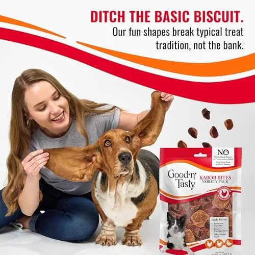 Good ‘N’ Tasty Kabob Bites Dog Treats 18 oz | Soft & Chewy, Triple-Protein, No Artificial Flavors thumbnail 5
