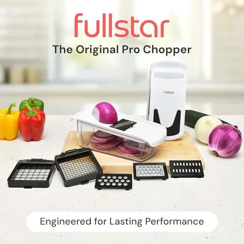 Fullstar Pro Original Vegetable Chopper & Mandoline Slicer Kitchen Gadget 1.16 kg (2.56 lb) | 6-in-1 Meal Prep Tool thumbnail 2