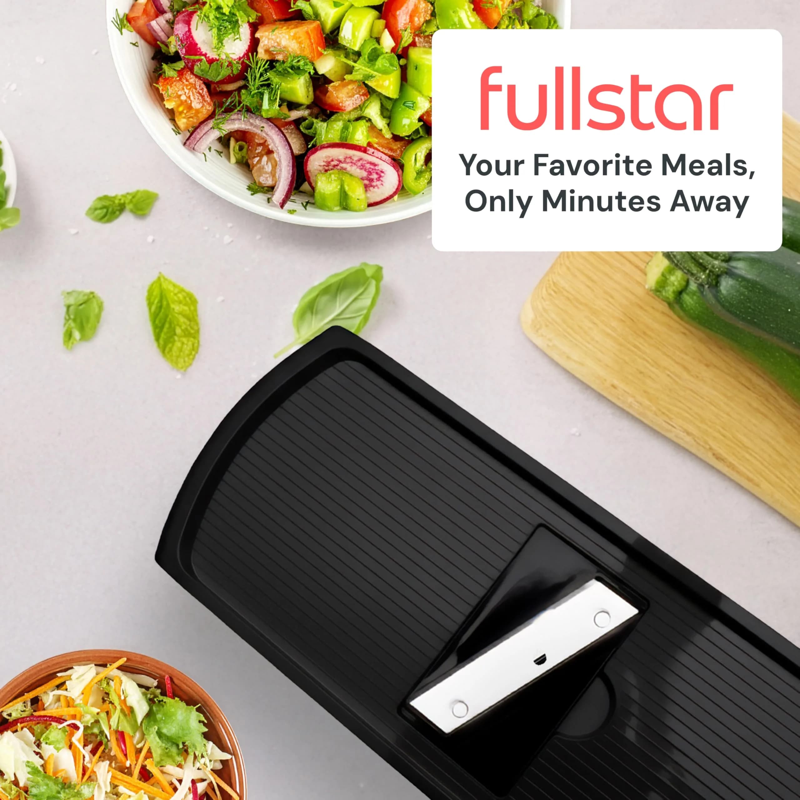 Fullstar Pro Original Vegetable Chopper & Mandoline Slicer 6-in-1 Black | Fast Prep, Uniform Cuts - view 9