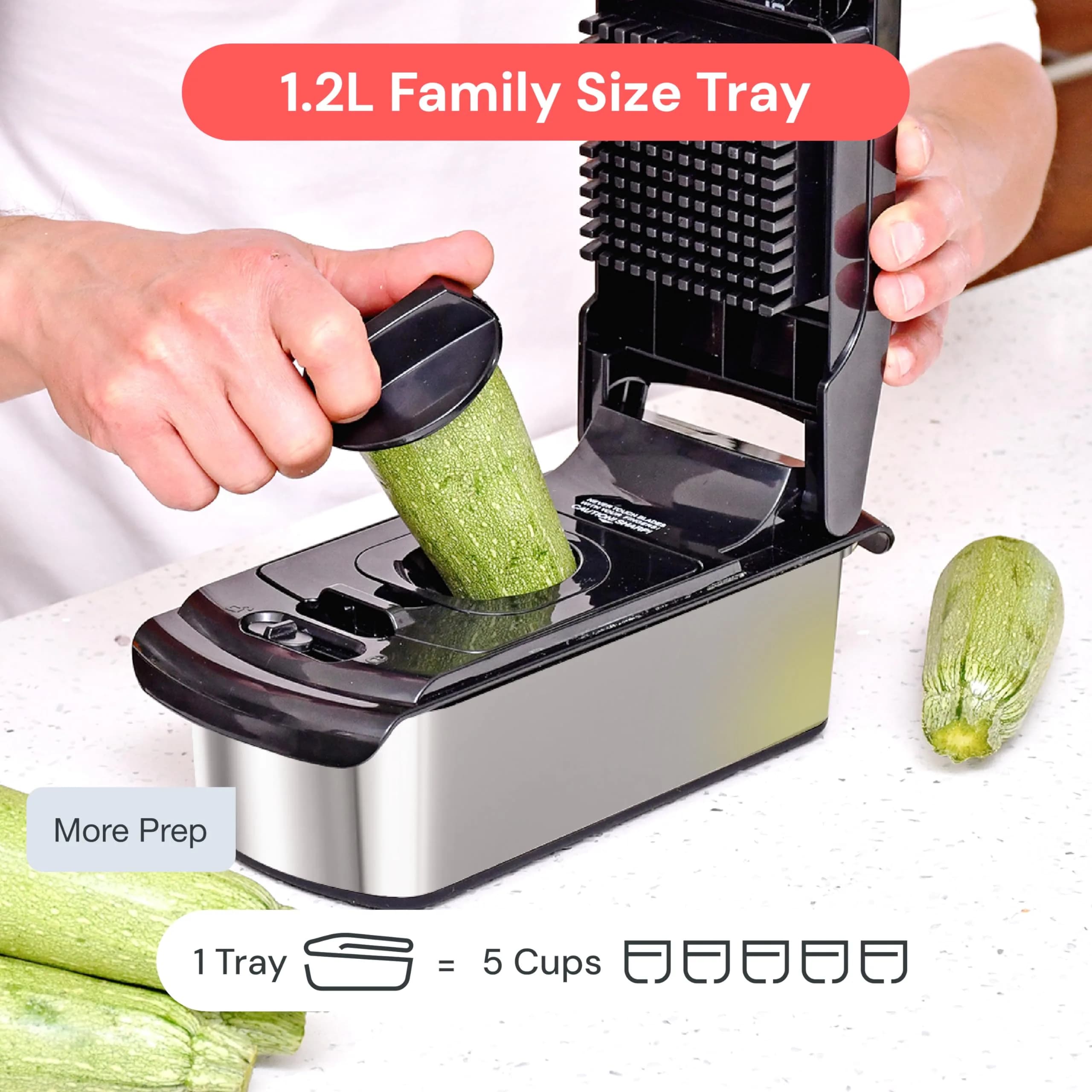 fullstar Pro Original Vegetable Chopper & Mandoline Slicer Kitchen Gadget with Container, 8 Stainless Steel Blades | Fast Prep for Indian Kitchens - view 6
