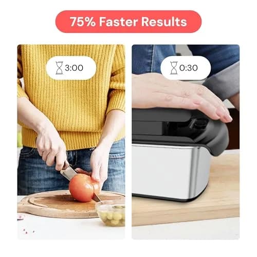 fullstar Pro Original Vegetable Chopper & Mandoline Slicer Kitchen Gadget with Container, 8 Stainless Steel Blades | Fast Prep for Indian Kitchens thumbnail 3