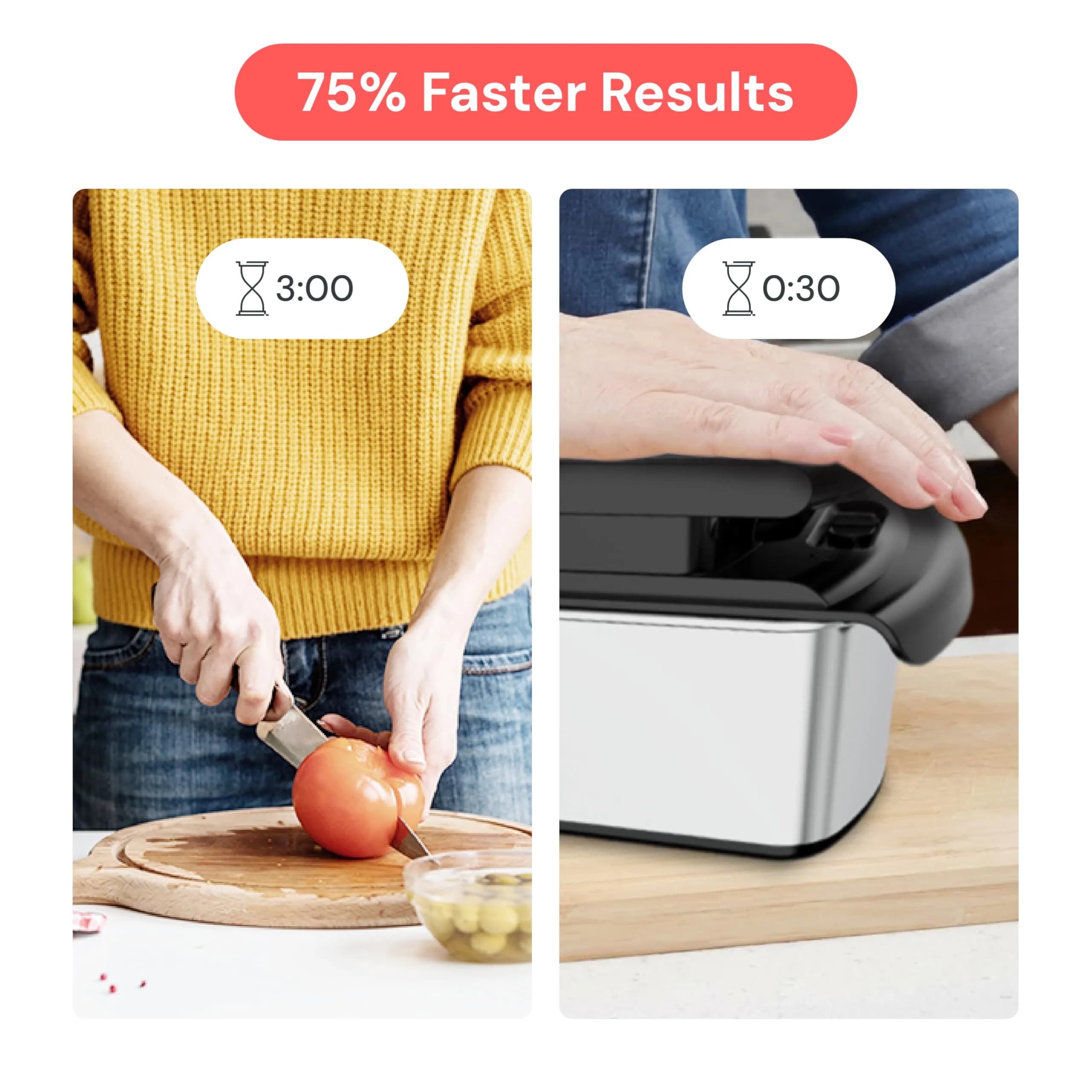 fullstar Pro Original Vegetable Chopper & Mandoline Slicer Kitchen Gadget with Container, 8 Stainless Steel Blades | Fast Prep for Indian Kitchens - view 3