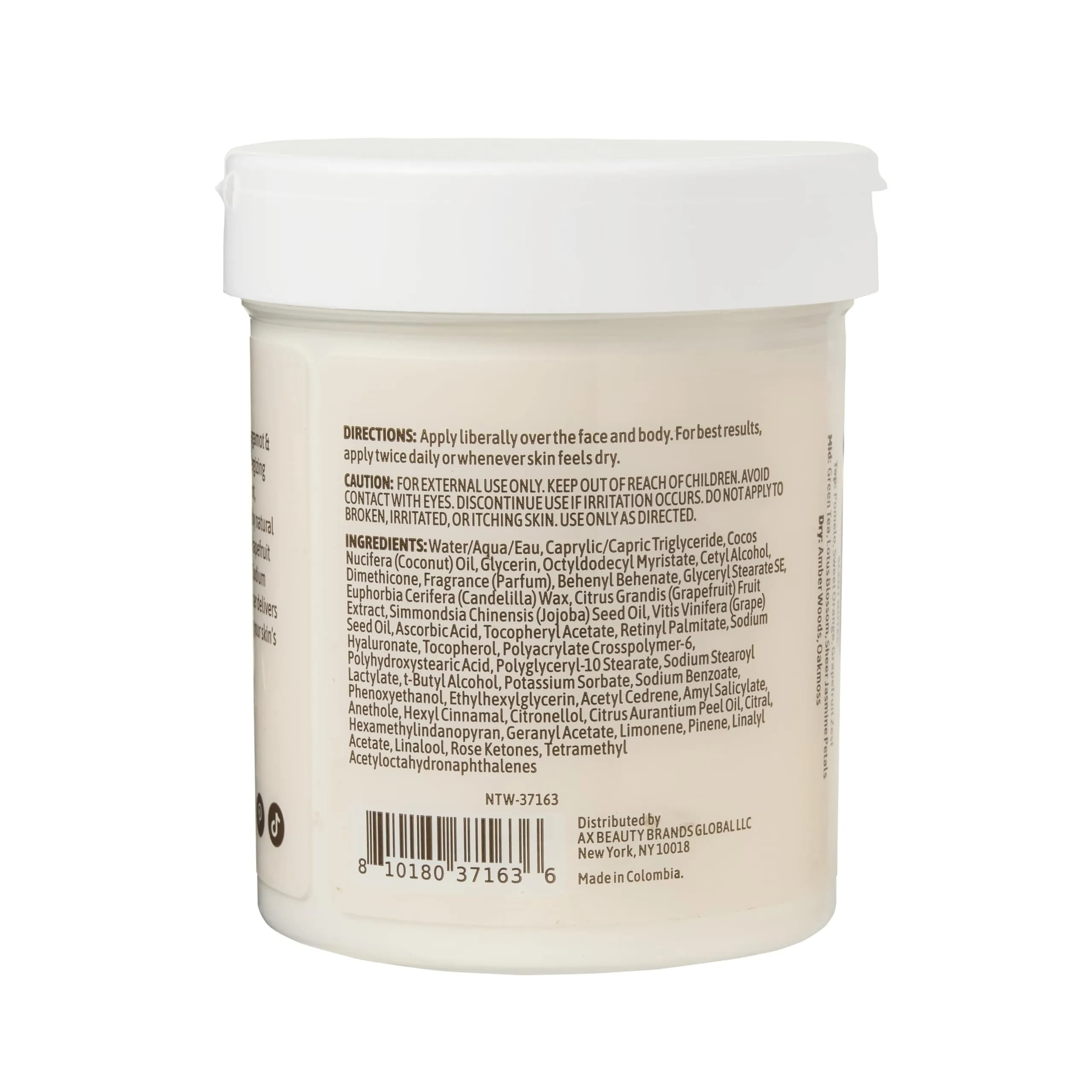 NATURE WELL Bergamot & Grapefruit Nourish & Energize Body Cream 473ml (16 Oz) | Dermatologist Tested for Daily Use - view 9