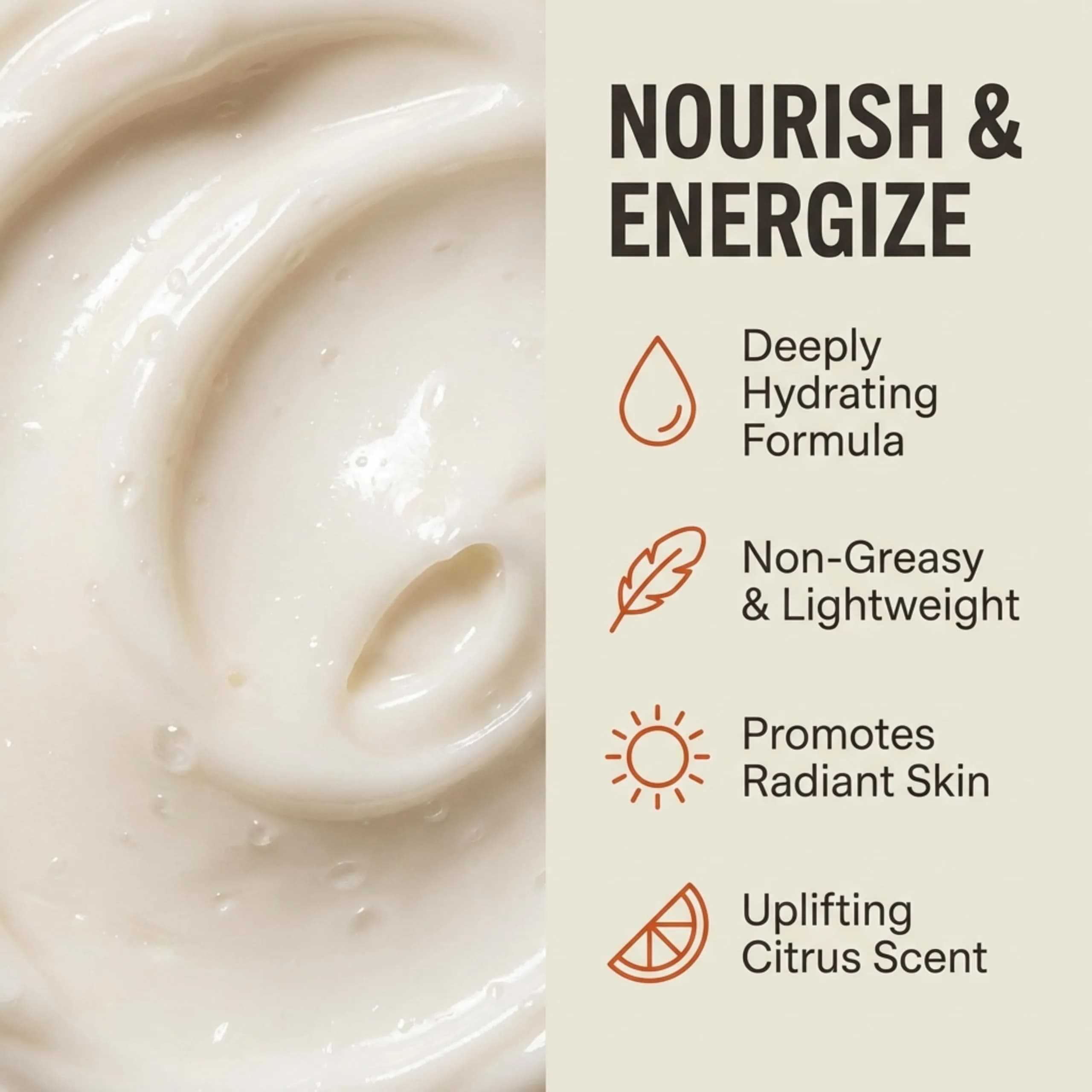 NATURE WELL Bergamot & Grapefruit Body Cream 16 Oz | Energizing Moisturizer for Dry Skin - view 2