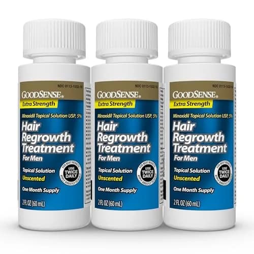 GoodSense Minoxidil Topical Solution USP 5% for Men, Extra Strength, 6 Fl Oz (Pack of 4) | Reactivates Hair Follicles thumbnail 2