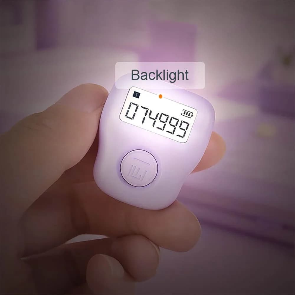 Arvakr Rechargeable Silent Finger Counter 6 Channels with LED | Track & Field Lap Counter - view 4