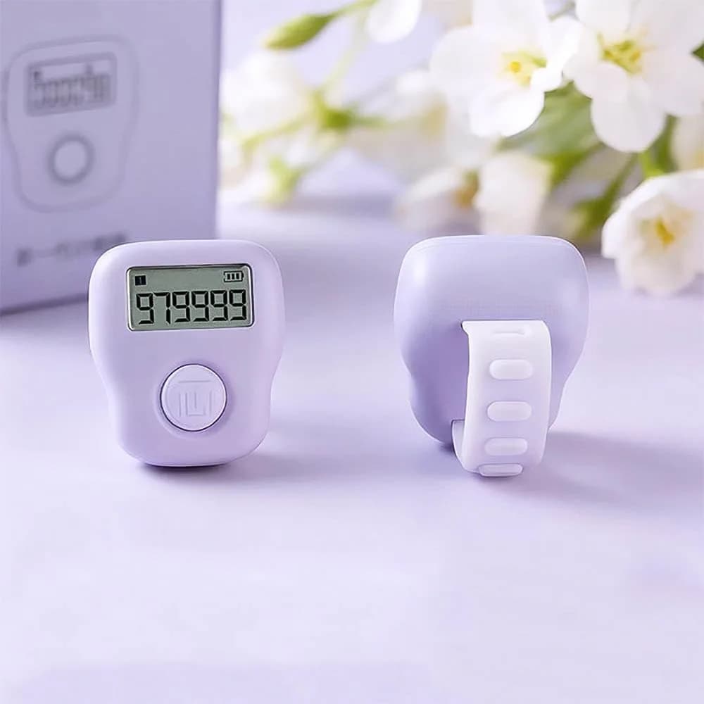 Arvakr Rechargeable Silent Finger Counter 6 Channels with LED | Track & Field Lap Counter - view 3