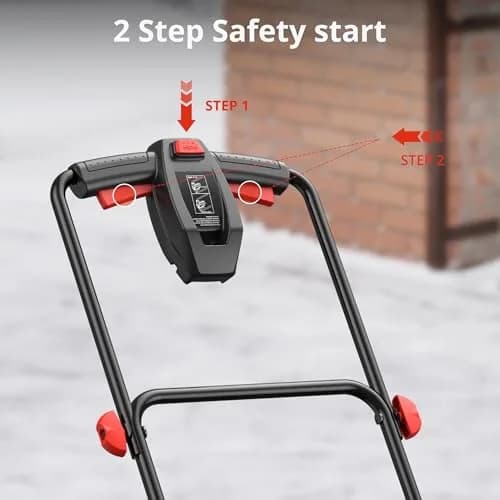 AMERISUN 18" Electric Snow Blower Lightweight for Driveway & Small Yard | 30 FT Throw, 15-Amp Corded Power thumbnail 2
