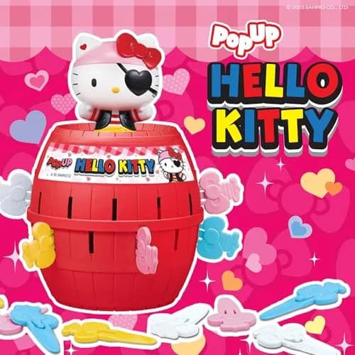 TOMY Pop Up Hello Kitty Game - Family Action Game - 24 Bows | ASTM-Tested Educational Toy thumbnail 2