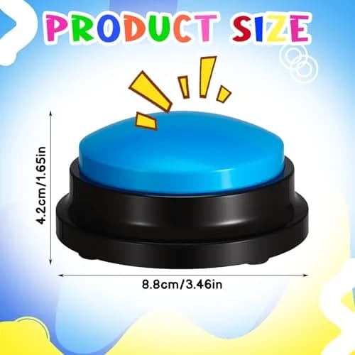 Ovveroche Recordable Answer Buzzers 10-Pack | Game Show Buttons for Training & Fun thumbnail 5