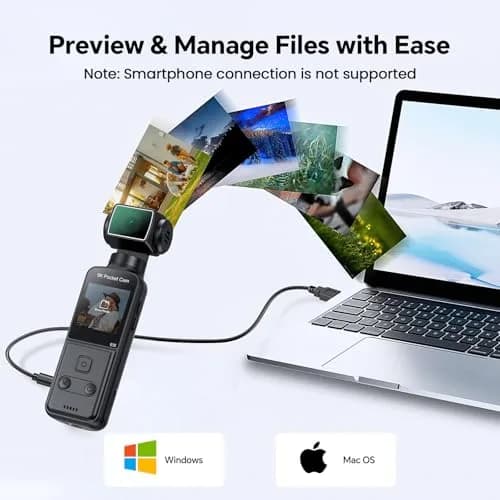 BOBLOV W5 Body Camera 5K/4K 64GB with Rotating Lens & External Mic Support | EIS Stabilization thumbnail 6