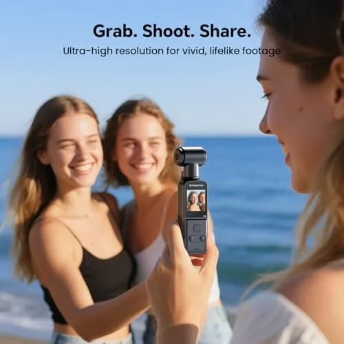 BOBLOV W5 Body Camera 5K/4K 64GB with Rotating Lens & External Mic Support | EIS Stabilization thumbnail 3