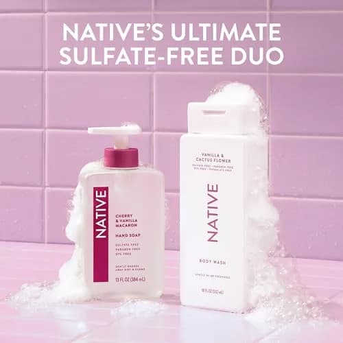 Native Vanilla & Cactus Flower Body Wash 1065ml (36 Fl Oz) | Gentle pH-Balanced Cleanser for Sensitive Skin thumbnail 9