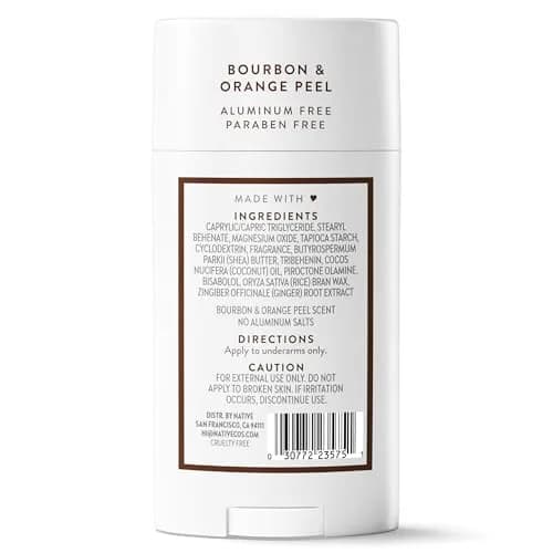 Native Bourbon & Orange Peel Deodorant Stick 77g (2.65oz) | 72-Hour Odor Control thumbnail 9