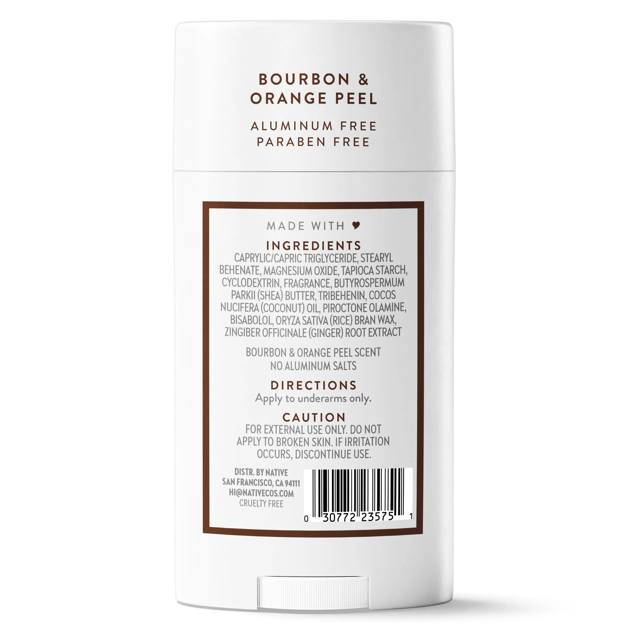 Native Bourbon & Orange Peel Deodorant Stick 77g (2.65oz) | 72-Hour Odor Control - view 9