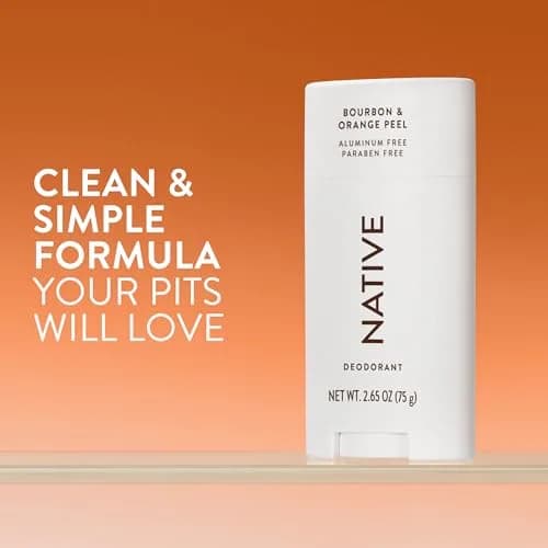 Native Bourbon & Orange Peel Deodorant Stick 77g (2.65oz) | 72-Hour Odor Control thumbnail 2
