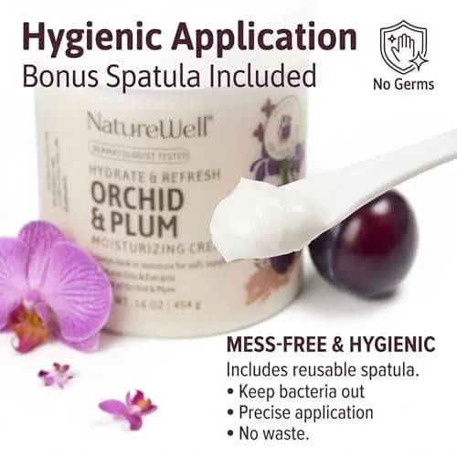 NATURE WELL Orchid & Plum Body Cream 473ml (16 Oz) | Dermatologist Tested Hydration thumbnail 6