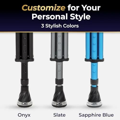 MD by DRIVE Air-Crutch Lightweight Walking Crutch 300-lb Capacity Black | Unmatched Comfort & Stability thumbnail 8