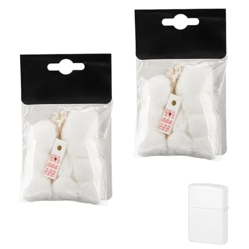 MEIJIAYOU Mechanical Lighter Replacement Kit | Compatible with Zippo, Cotton & Wick, 2 Pack thumbnail 1